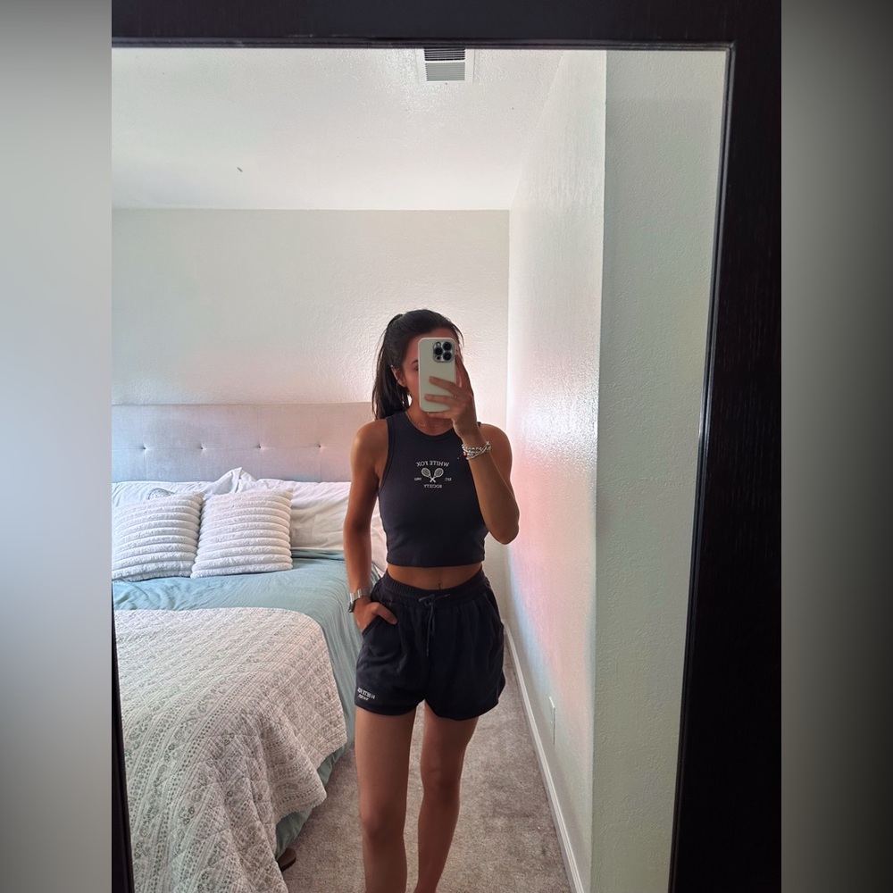 White Fox Tank and Shorts Lounge Set